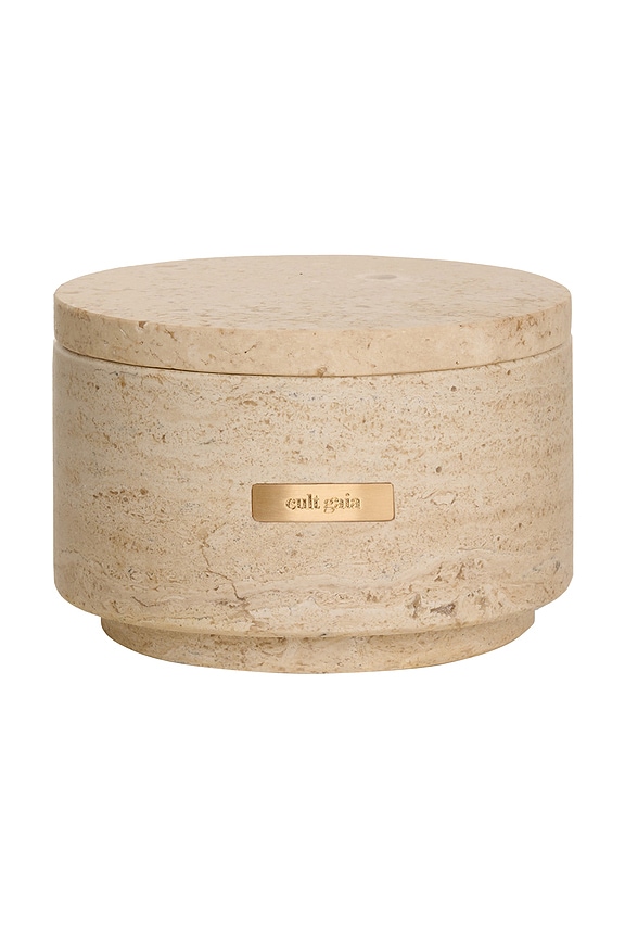 view 2 of 4 Noor Travertine Vessel & Candle in 