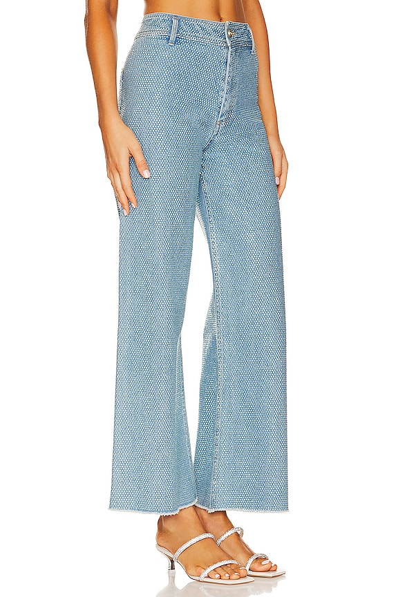 view 2 of 5 Zelma Pant in Light Blue Denim & Hotafix