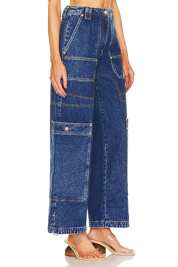 view 2 of 4 Wynn Wide Leg Cargo in Indigo