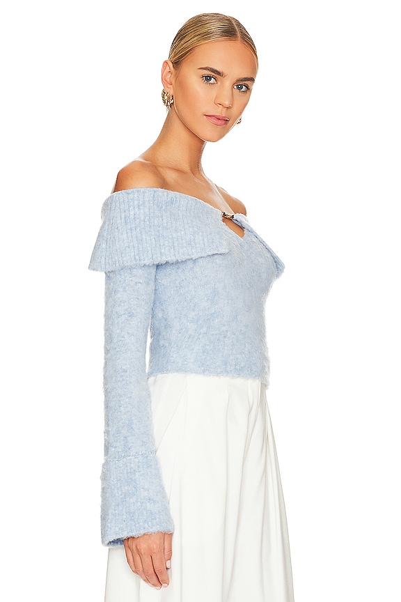 view 2 of 4 Audie Knit Top in Ice Blue