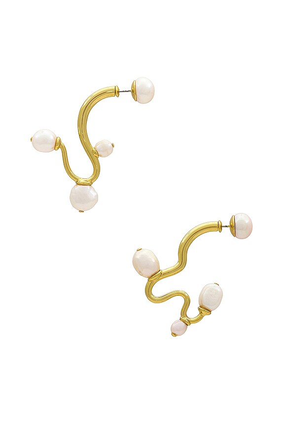 view 2 of 3 BOUCLES D'OREILLES CRISTINA in Pearl