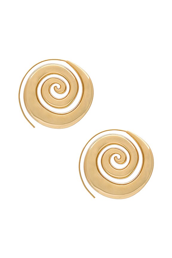 view 2 of 3 PENDIENTE CASSIA in Shiny Brass