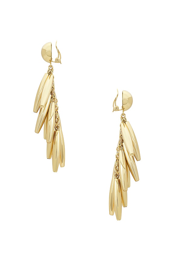 view 2 of 2 BOUCLES D'OREILLES SUNELLA in Shiny Brass