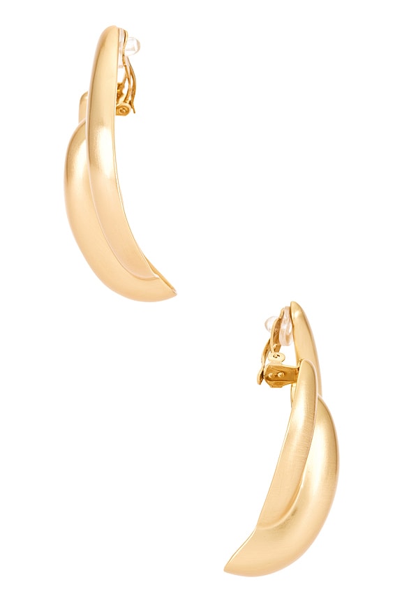 view 2 of 2 Audrina Earring in Brushed Brass