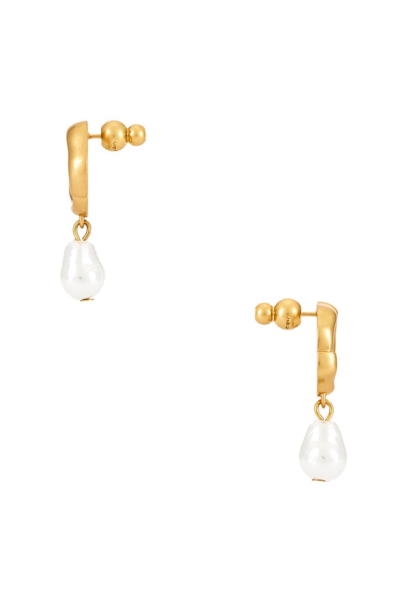 view 2 of 2 PENDIENTE MEERAH in Antique Brass