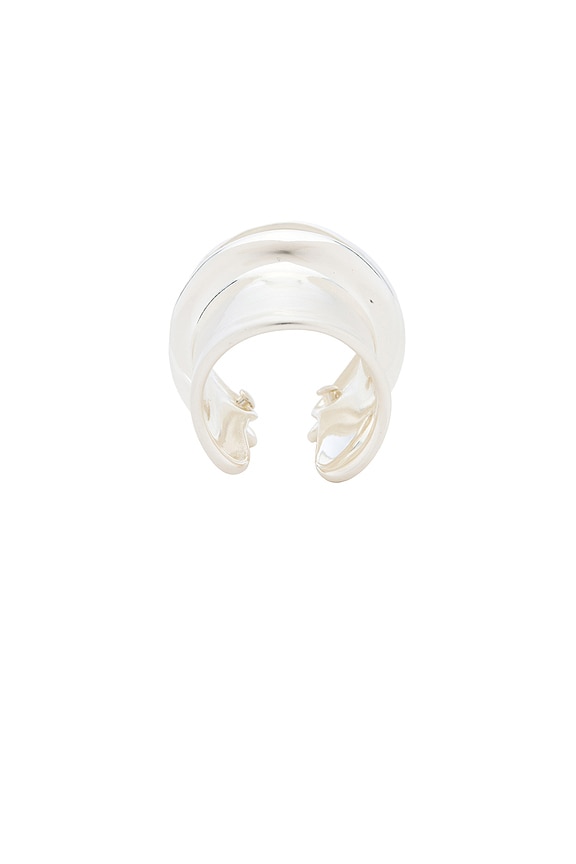 view 2 of 7 Bambu Ring in Antique Silver