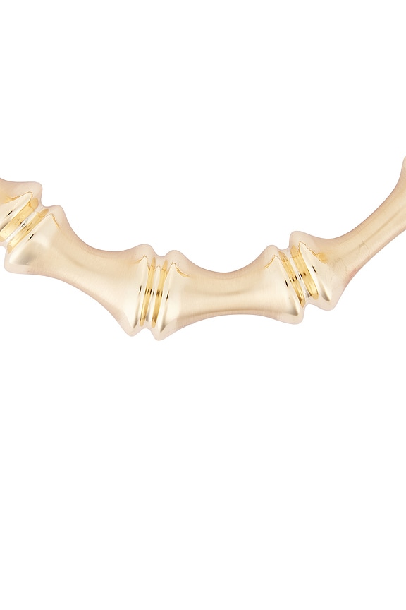 view 2 of 4 Bambu Necklace in Brushed Brass