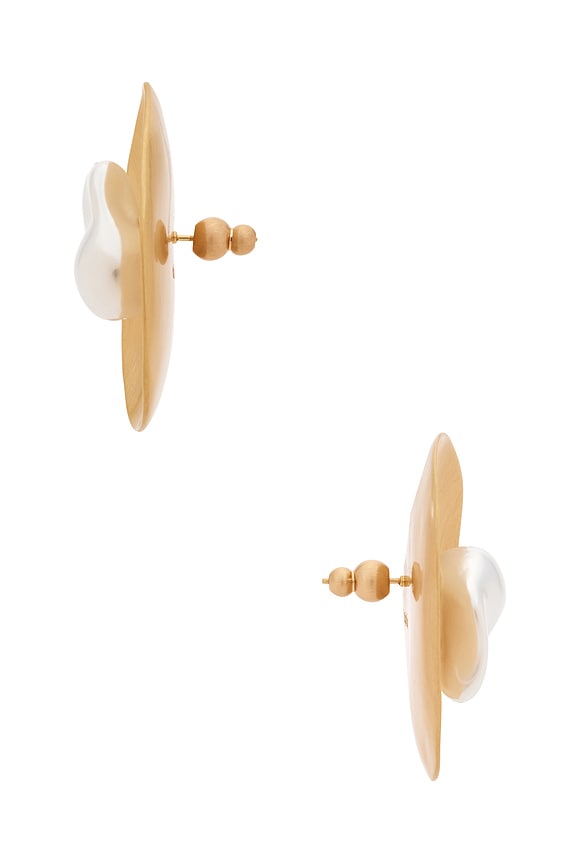 view 2 of 2 Marzia Earring in Brushed Brass