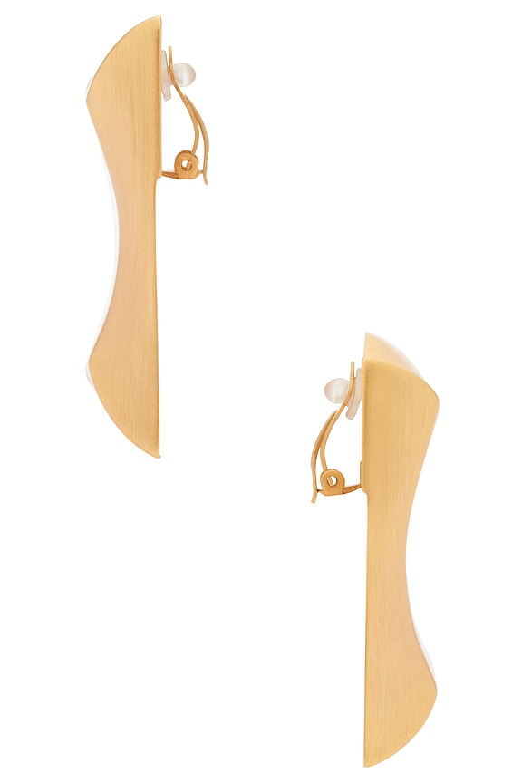 view 2 of 2 Alaya Earring in Brushed Brass