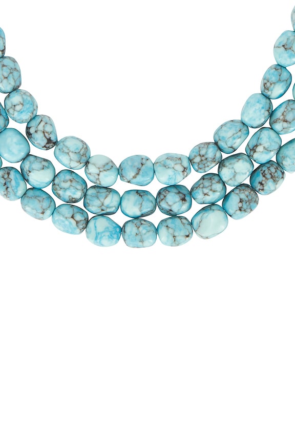 view 2 of 3 Nora Choker in Ibiza Turquoise Ibiza Turquoise