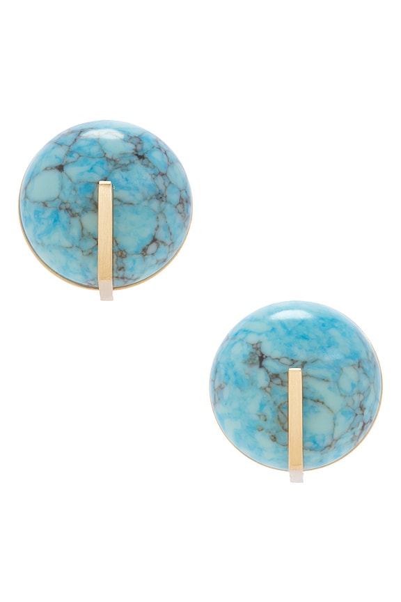 view 1 of 2 PENDIENTE UNA in Ibiza Turquoise Ibiza Turquoise