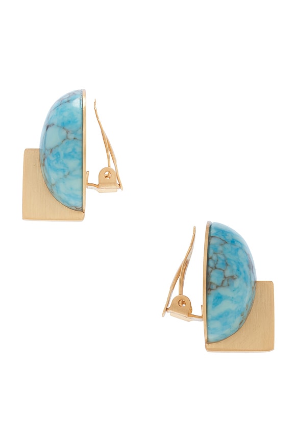 view 2 of 2 PENDIENTE UNA in Ibiza Turquoise Ibiza Turquoise