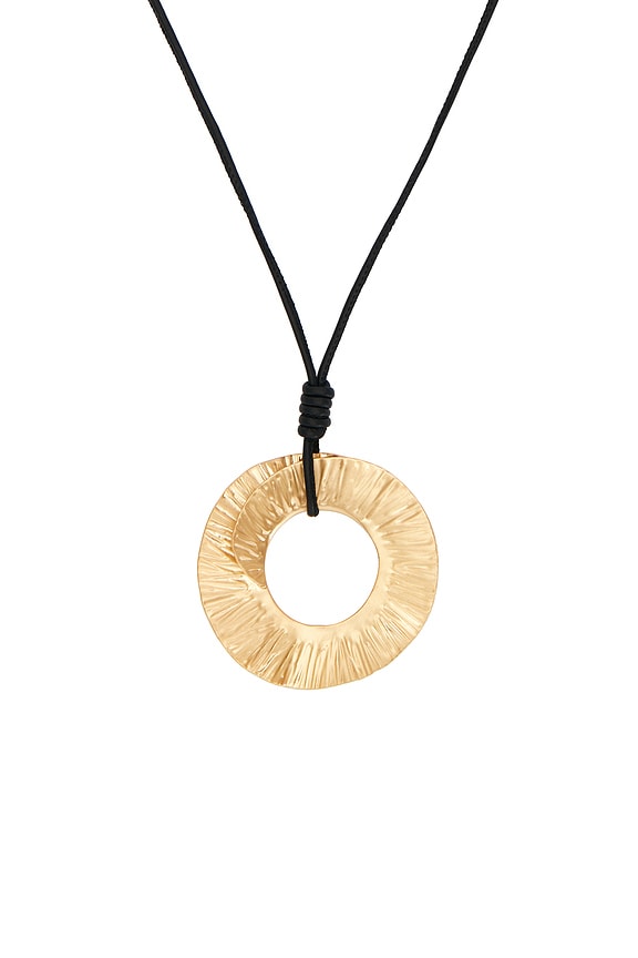 view 2 of 2 COLLAR COLGANTE REN in Brushed Brass