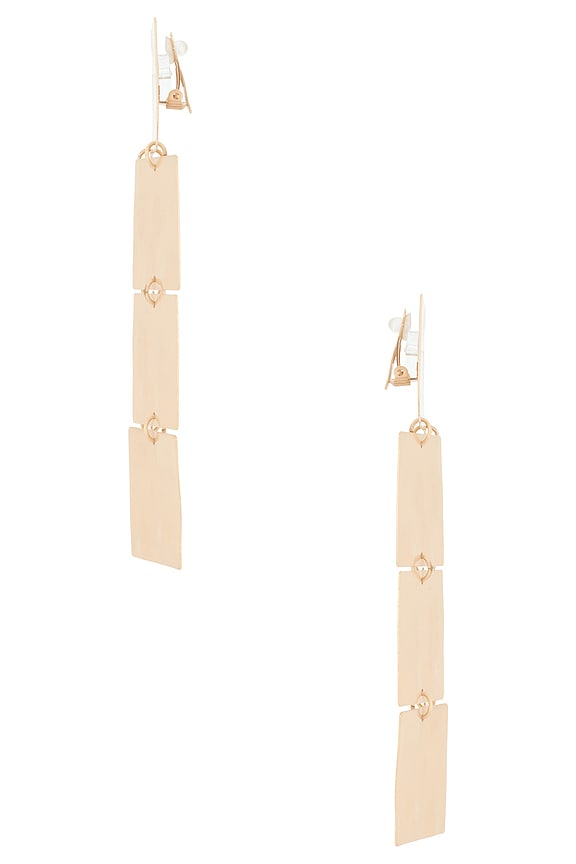 view 2 of 2 Evelis Earring in Brushed Brass