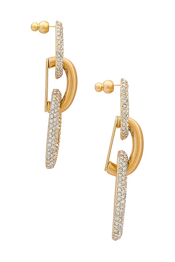 view 2 of 2 Reyes Earring in Gold Clear