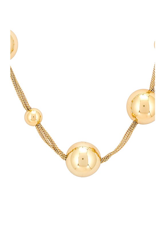 view 2 of 2 Adrienne Choker in Shiny Brass