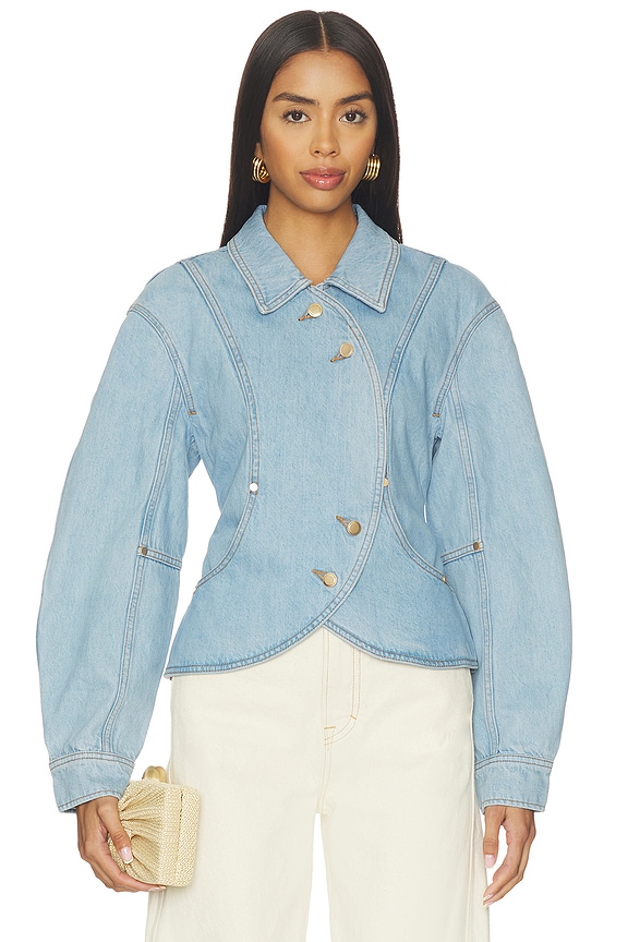 view 1 of 4 Pacha Jacket in Vintage Blue