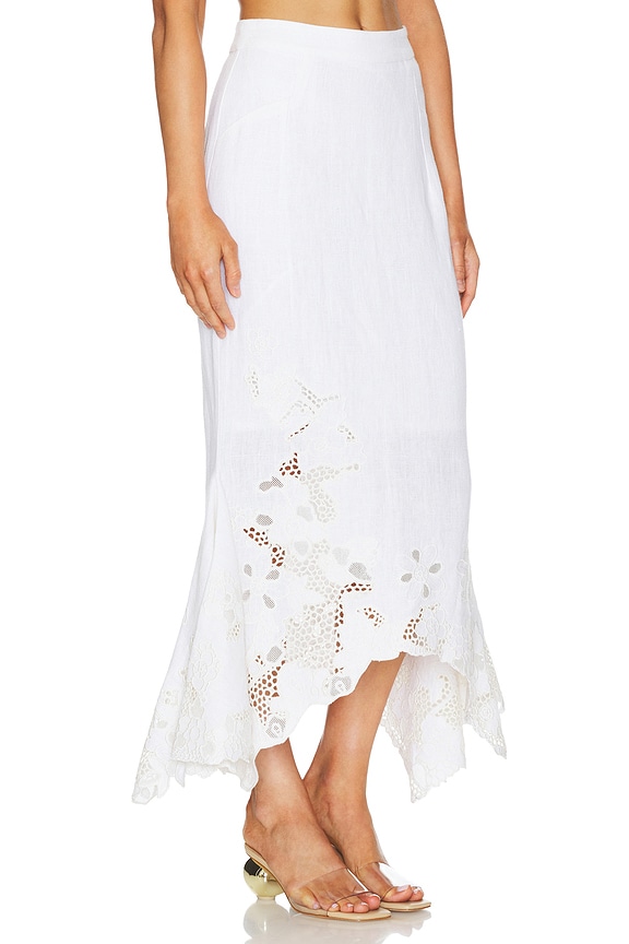 view 2 of 4 ERYKAH ミディ丈スカート in Off White