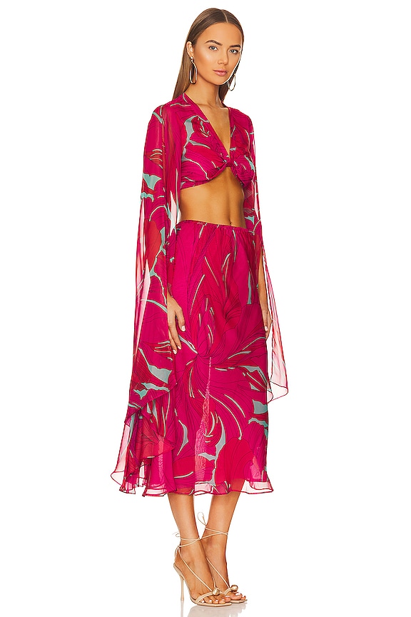 view 2 of 3 Mimi Top in Chantarelle Pink Marshmallow Chiffon