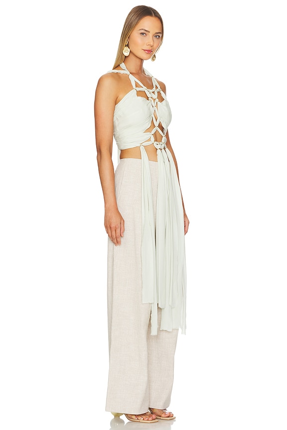 view 2 of 4 Taija Top in Light Honeydew