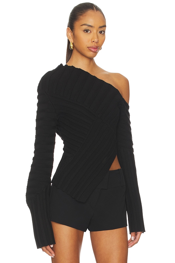 view 2 of 5 Jaidan Knit Top in Black