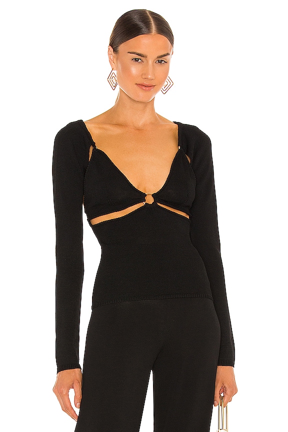 view 1 of 4 Kenzie Knit Top in Black