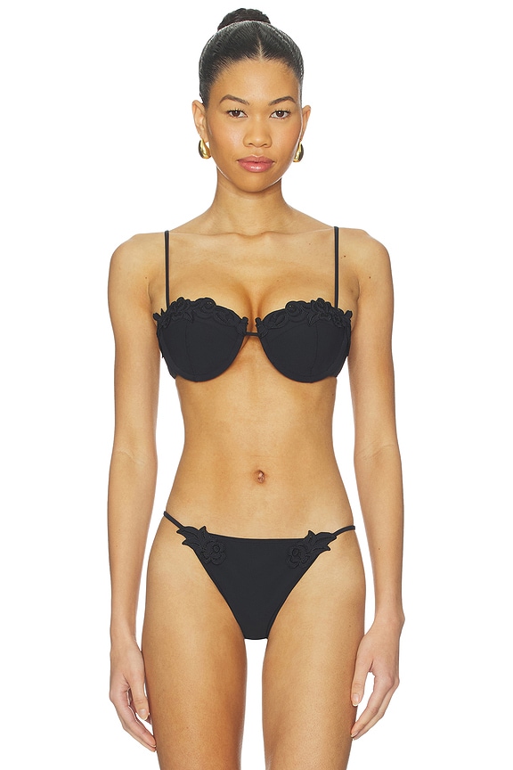 view 1 of 4 Greta Bikini Top in Black