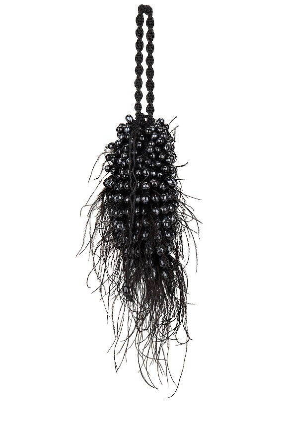 view 2 of 5 Dory Feather Wristlet in Black