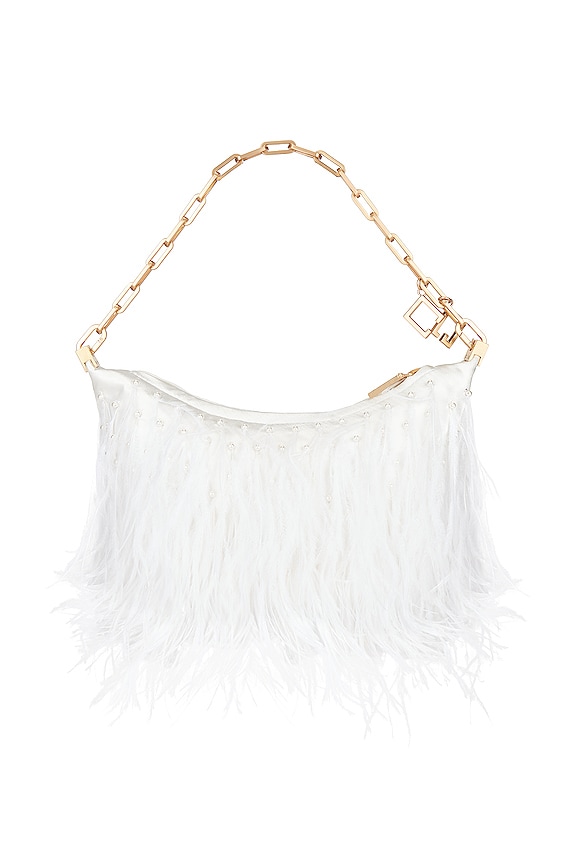 view 2 of 5 Gia Feather Shoulder in Optic White