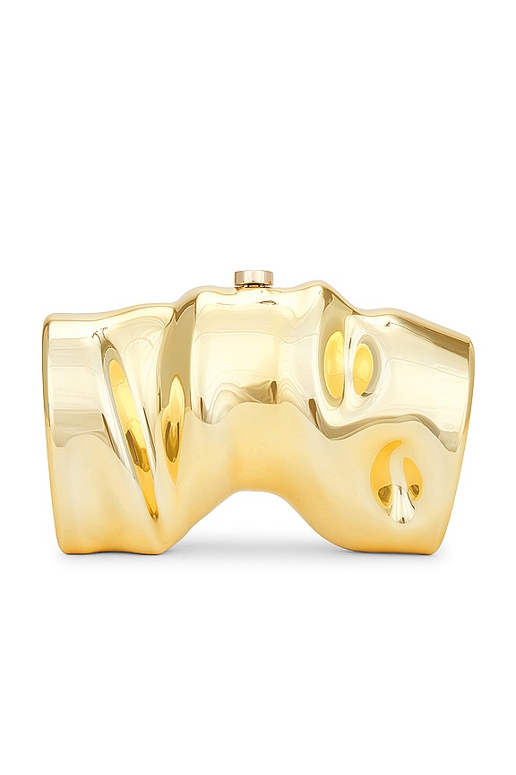 view 2 of 5 SCRUNCH クラッチ in Shiny Gold