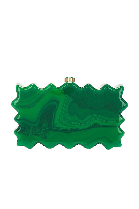 view 2 of 5 Paloma Clutch in Malachite