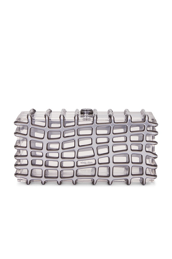 view 2 of 5 RINA クラッチ in Shiny Silver