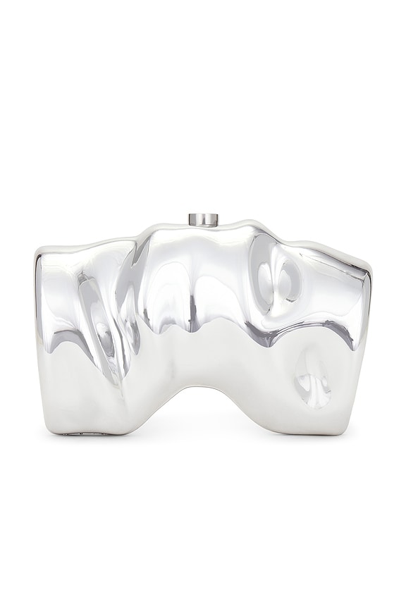 view 2 of 4 POCHETTE SCRUNCH in Shiny Silver