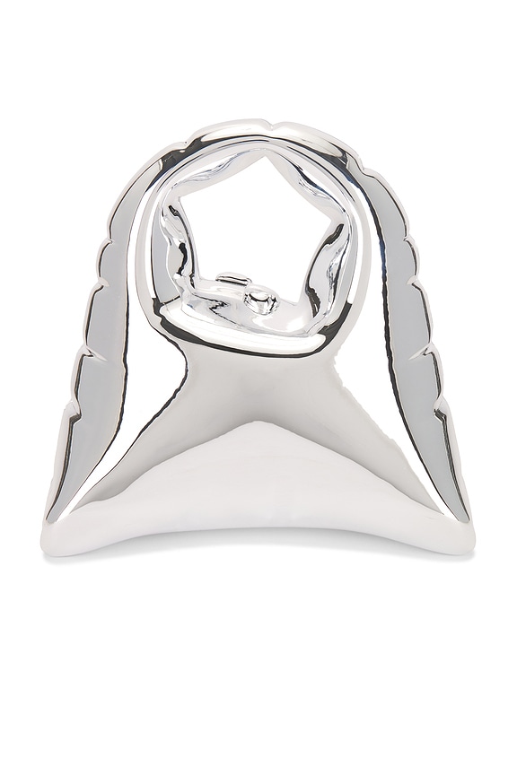 view 2 of 5 Inara Top Handle in Shiny Silver