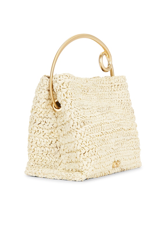 Cult Gaia Lalli Top Handle Bag in Natural | REVOLVE