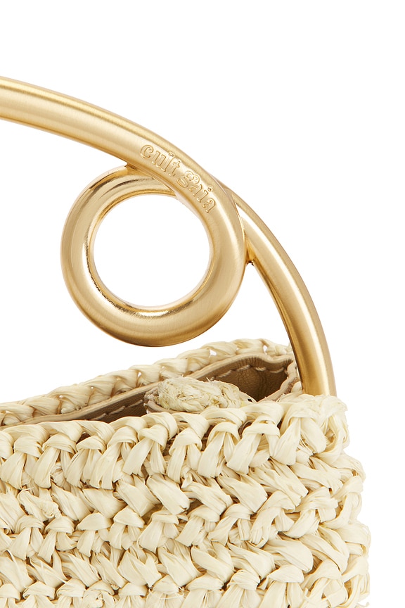 Cult Gaia Lalli Top Handle Bag in Natural | REVOLVE