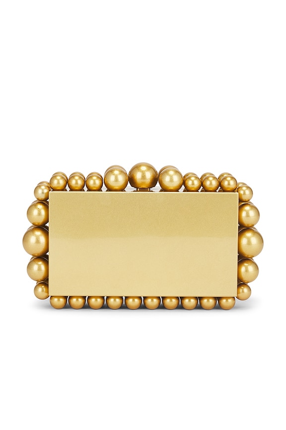 view 2 of 7 Eos Metal Clutch in Antique Brass