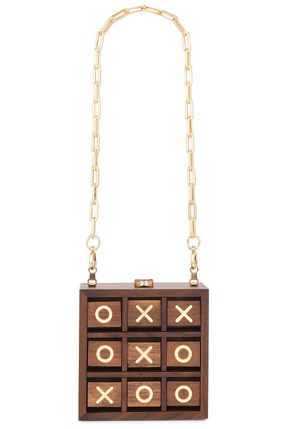 view 1 of 7 POCHETTE TIC TAC TOE in Walnut