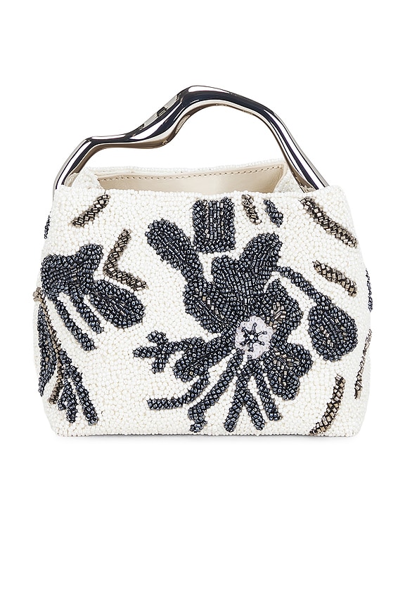 view 1 of 6 Solene Mini Top Handle in Etched Floral