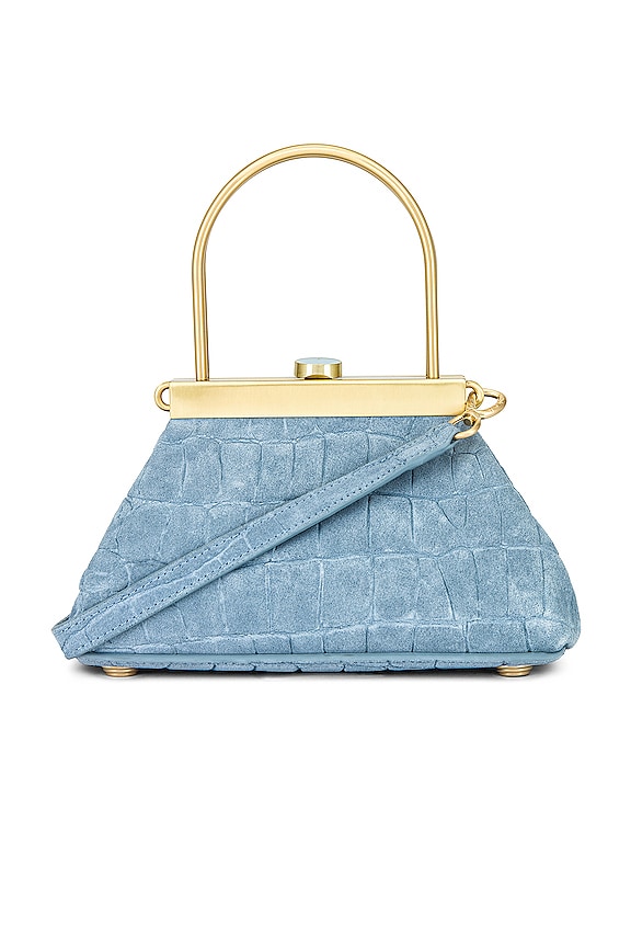 Cult Gaia Estelle Mini Crossbody Bag in Maya Blue REVOLVE