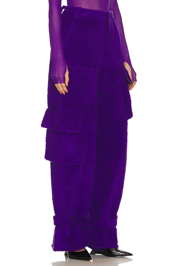 view 2 of 4 Fluffy Trousers in Purple