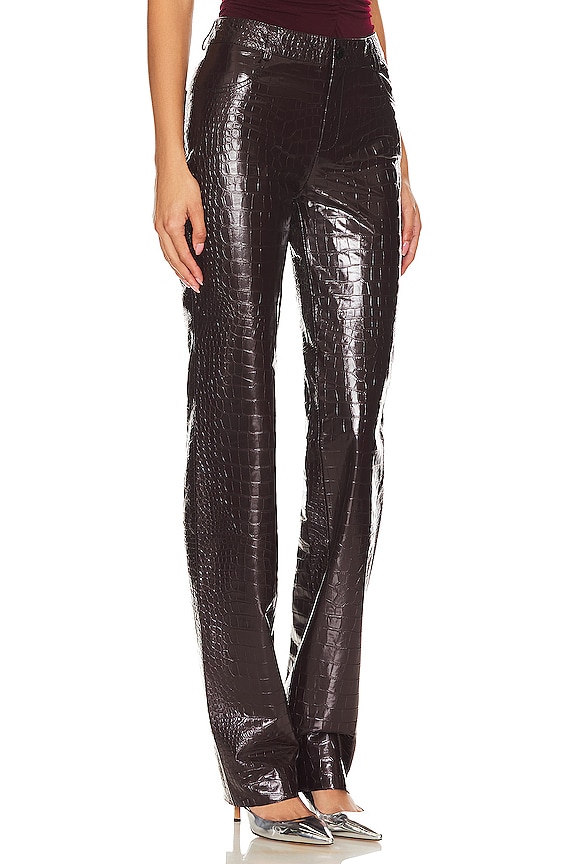 view 2 of 4 PANTALÓN CON TRABILLA PLUM BOY in Burgundy