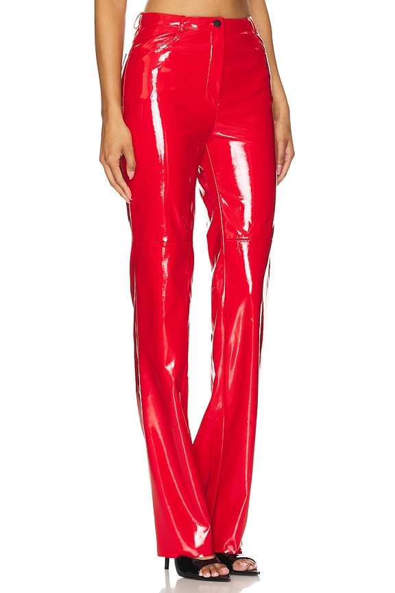 view 2 of 4 Killa Trousers in Red Patent
