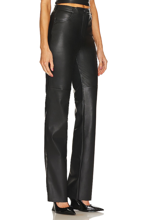 view 2 of 4 Killa Faux Leather Trousers in Black