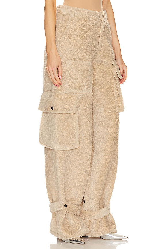 view 2 of 4 PANTALÓN CON TRABILLA FLUFFY in Beige