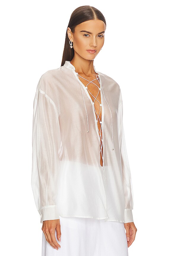 view 2 of 4 Oasis Top in Milk