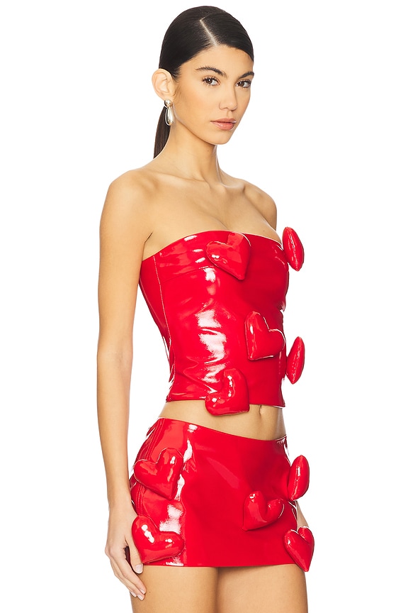 view 2 of 5 Love Killa Bandeau in Red