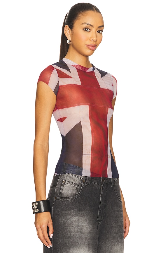 view 2 of 4 Love Tee in Union Jack
