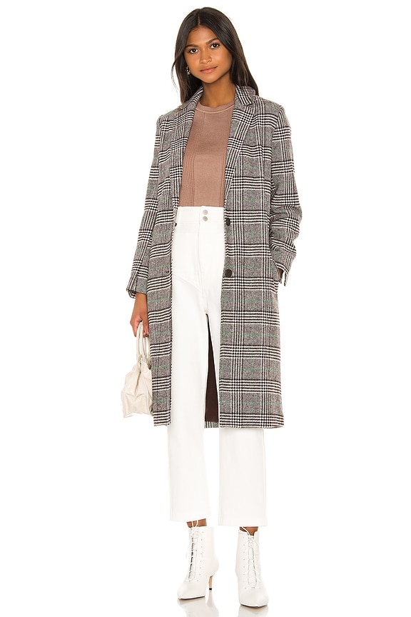 Grey Checkered Coat main image 0