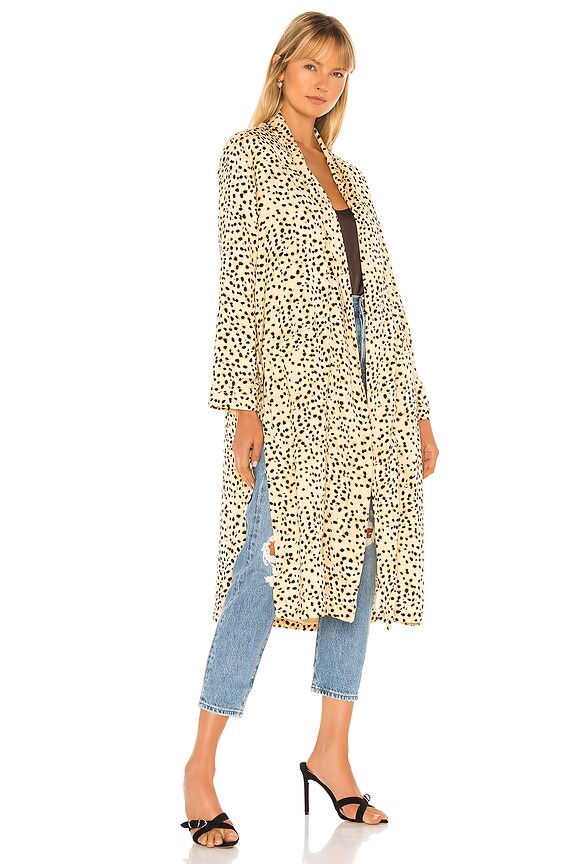 view 2 of 3 Arianne Leo Dot Duster Coat in Latte